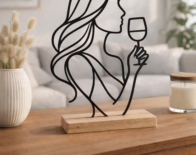 Deko Figur modern Line Art Skulptur