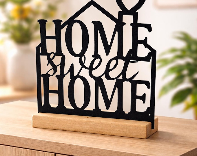 HOME sweet HOME 3D Schriftzug Wanddeko