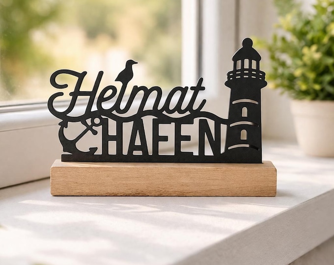 Leuchtturm 3D Druck Wanddeko Heimathafen
